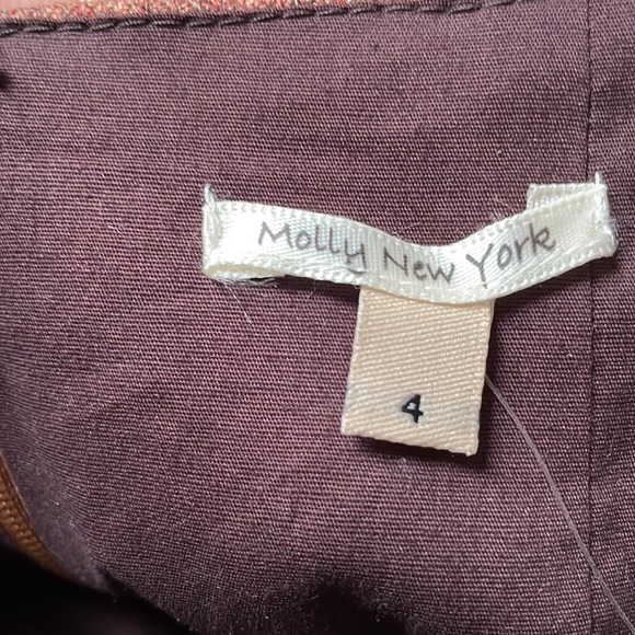 NWT Anthropologie Rust-Brown Tweed Strapless Corset Dress - Size 4 - Picture 9 of 11